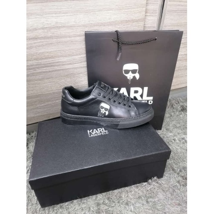 KARL LAGERFELD Sneakers in Black Leather