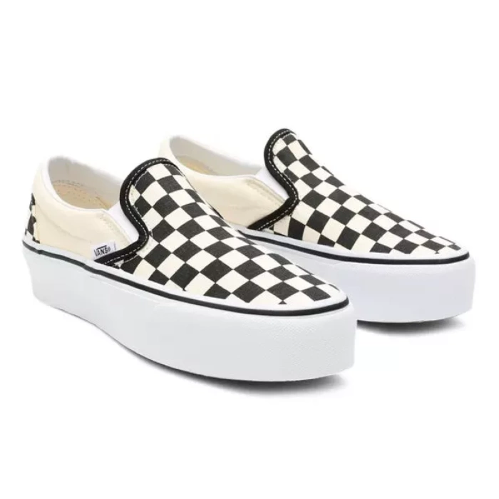 Vans Checkerboard Slip-On Platform Sneakers