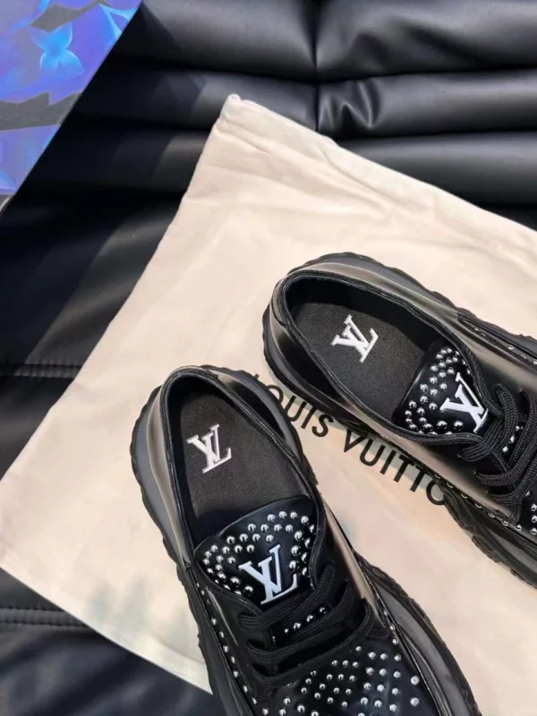 Louis Vuitton Unisex Street Style Plain Bridal Logo Oxfords - Image 2