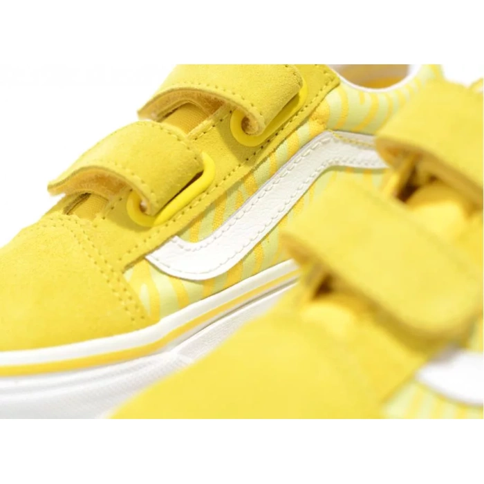 VANS Old Skool V Neon Animal Zebra / Yellow - Image 4