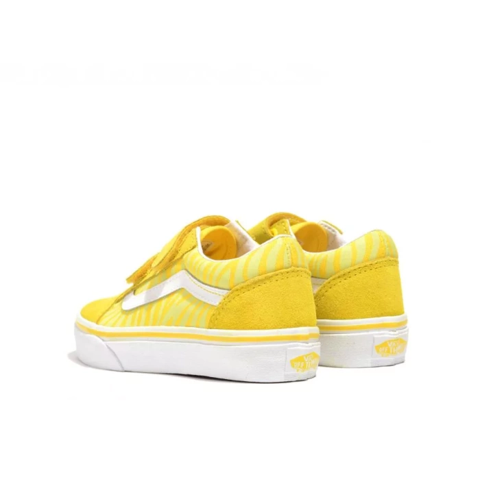 VANS Old Skool V Neon Animal Zebra / Yellow - Image 2