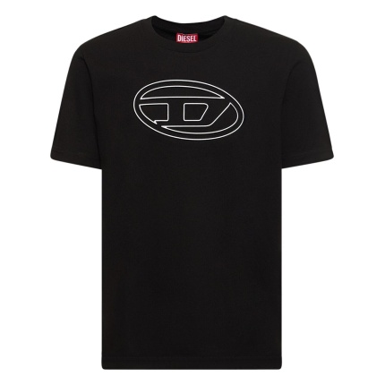 Diesel Oval D logo-print cotton T-shirt