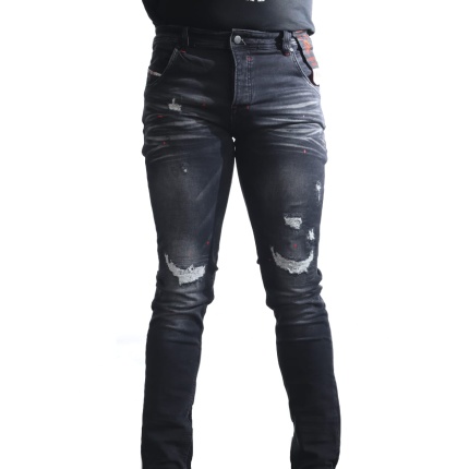 Diesel Ducati Paint Splatter Dirty Skinny Jeans