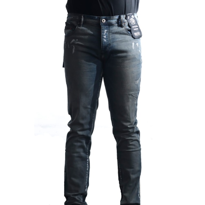 Diesel paint effect slim fit jeans