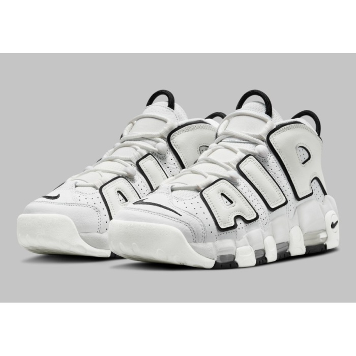 Nike Air More Uptempo - White/Black - Image 2
