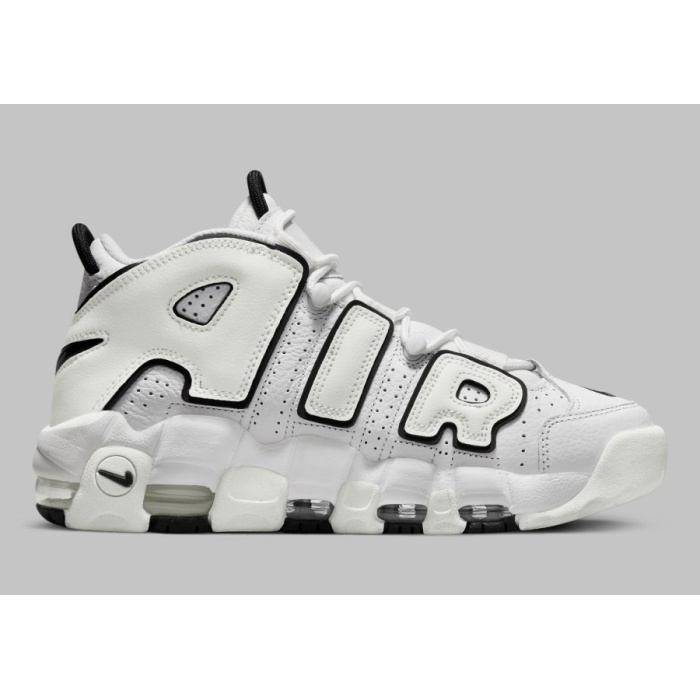Nike Air More Uptempo - White/Black - Image 3