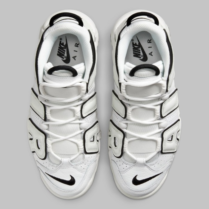 Nike Air More Uptempo - White/Black - Image 4