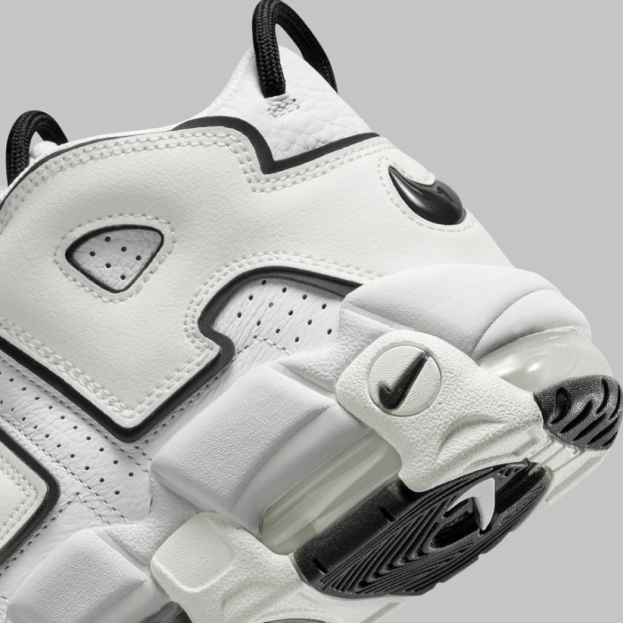 Nike Air More Uptempo - White/Black - Image 6